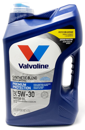 محصول روغن موتور 5W-30 والوالین مدل Valvoline Premium Protection ساخت امریکا پنج لیتری