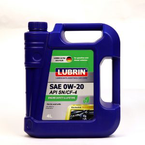 LUBRIN  SN 0W-20 Engine Oil fully Synthetic 4lit