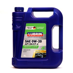 LUBRIN  SN 0W20 Engine Oil fully Synthetic 5lit