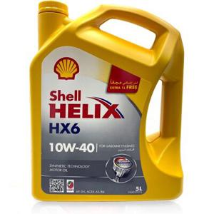 محصول روغن موتور شل هیلکس مدل Shell Helix Ultra 10W-40 HX6 اصلی پنج لیتری 