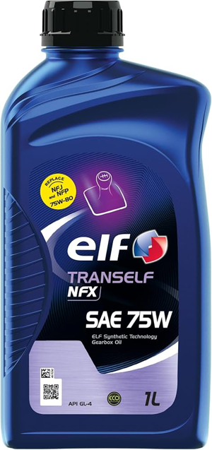 محصول روغن دنده الف مدل ELF TRANSELF NFJ 75W-80 GL4 / GEAR OIL یک لیتری 